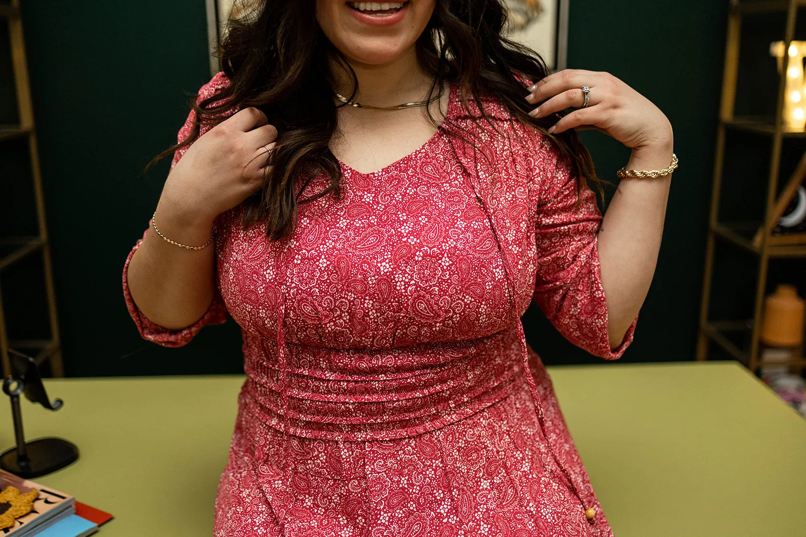 alecia dress in fuchsia
