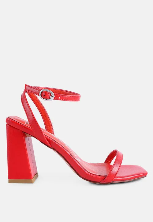 Ankle Strap Block Heel