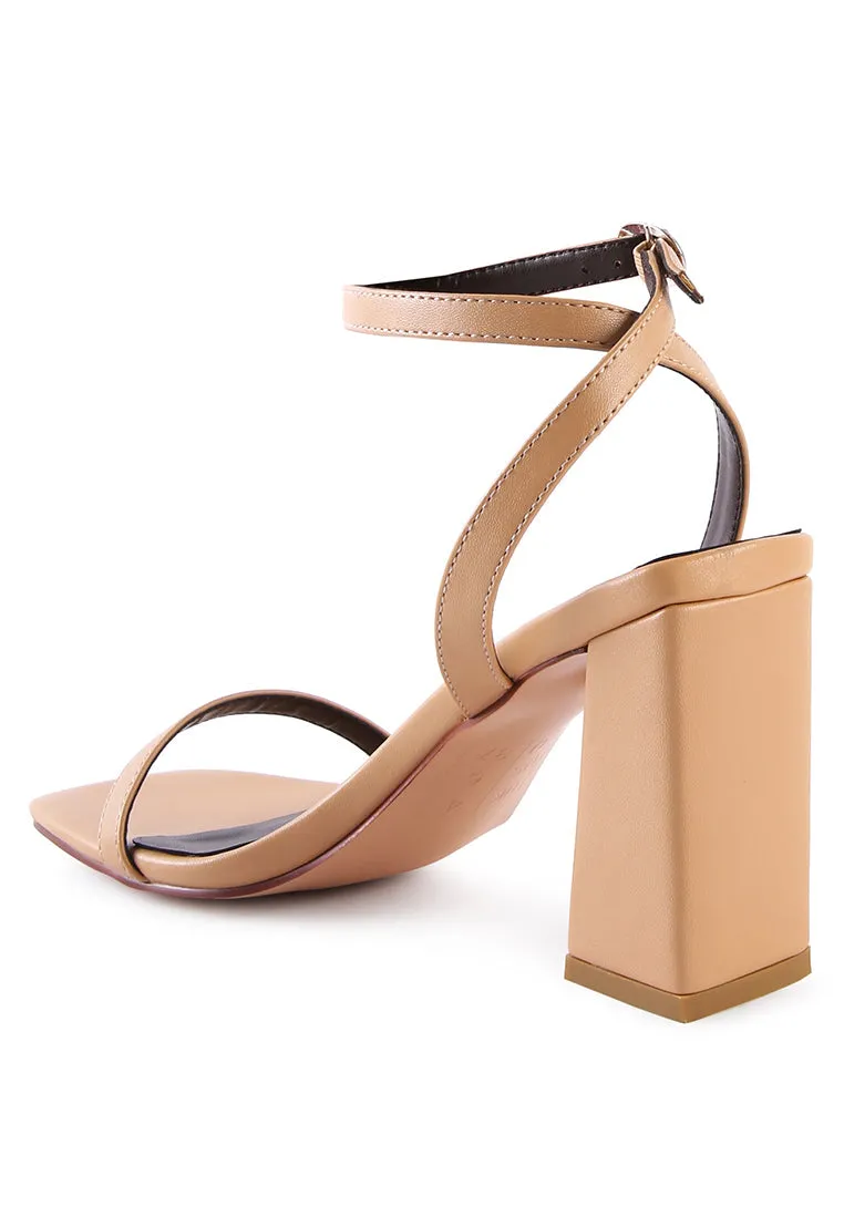 Ankle Strap Block Heel