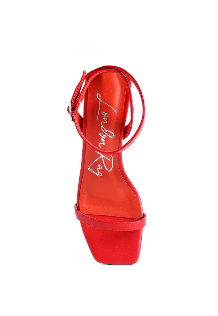 Ankle Strap Block Heel