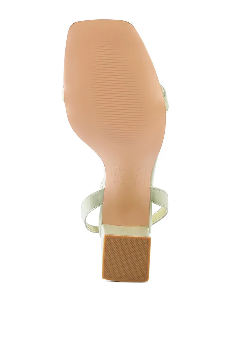 Ankle Strap Block Heel