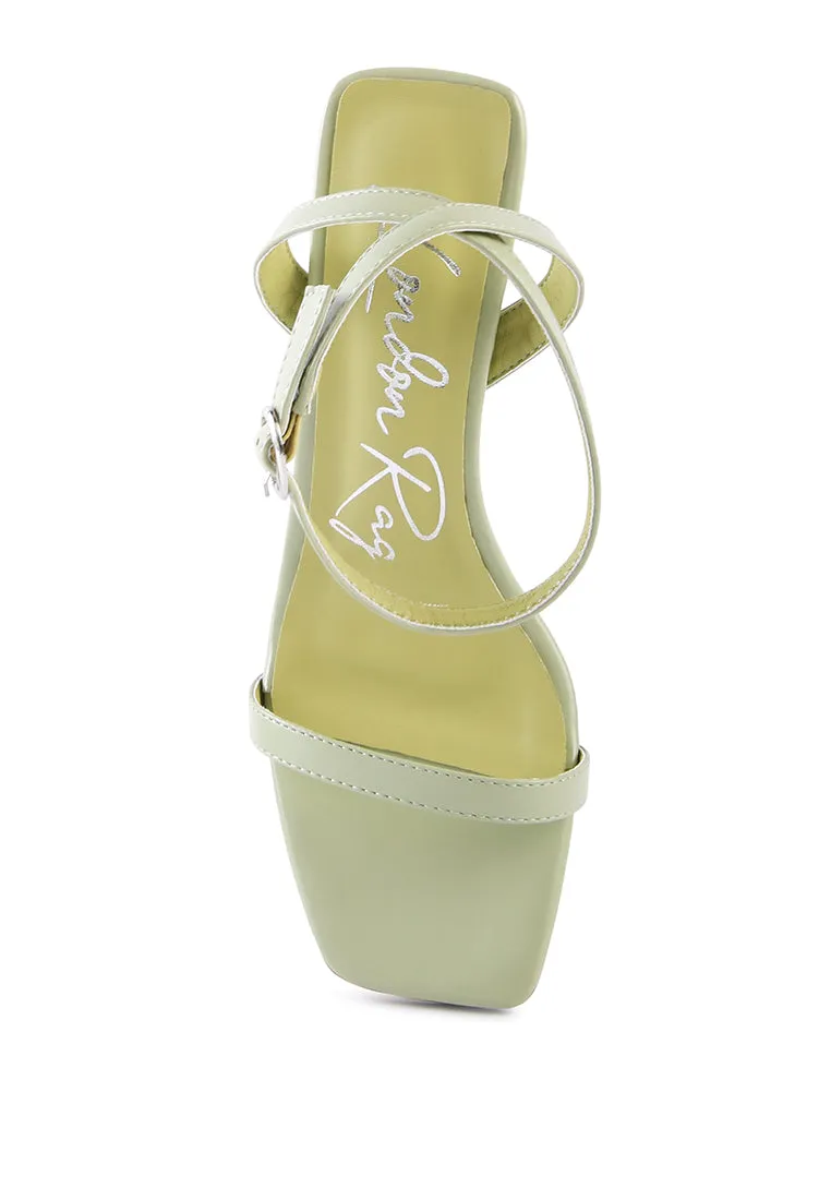 Ankle Strap Block Heel
