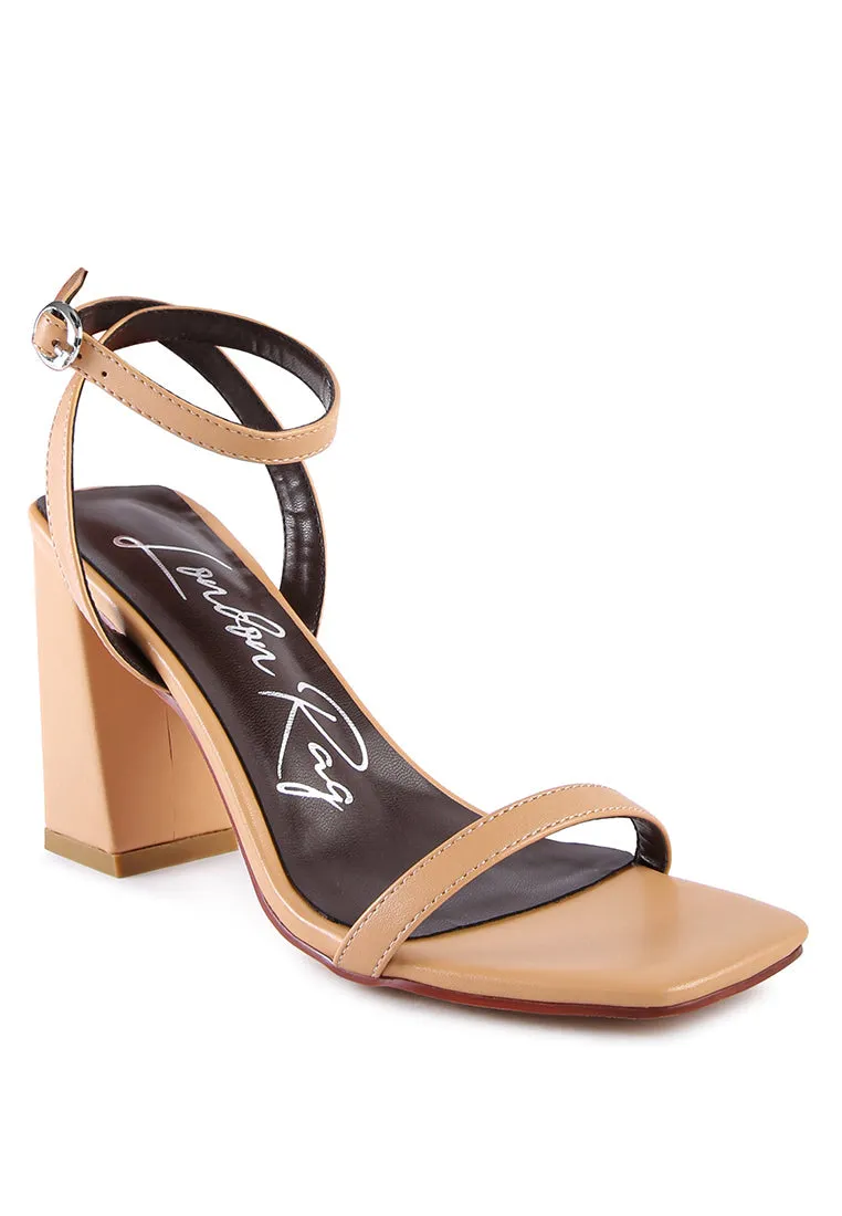 Ankle Strap Block Heel