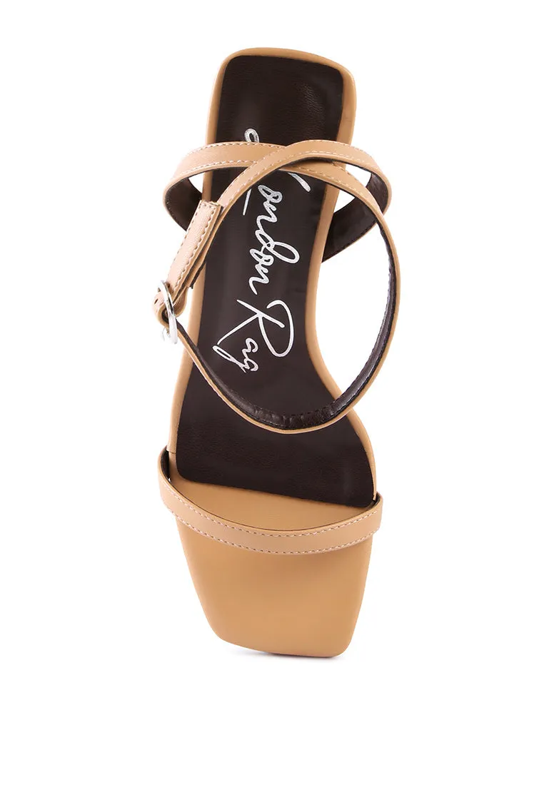 Ankle Strap Block Heel