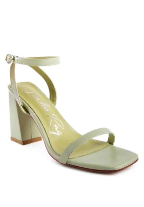 Ankle Strap Block Heel