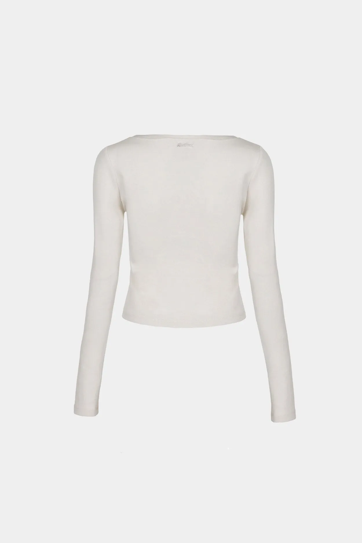 Badblood Beyond Soft Scoop Neck Long Sleeve Cream
