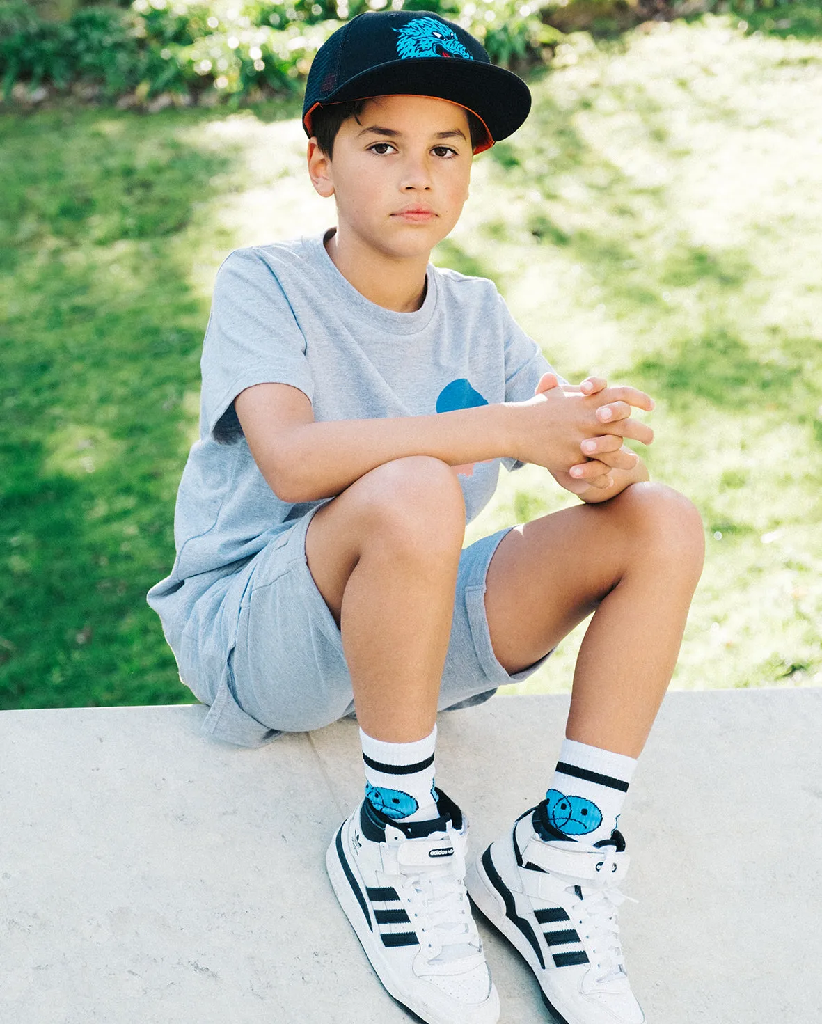 BAND OF BOYS | Marle Grey Relaxed Shorts