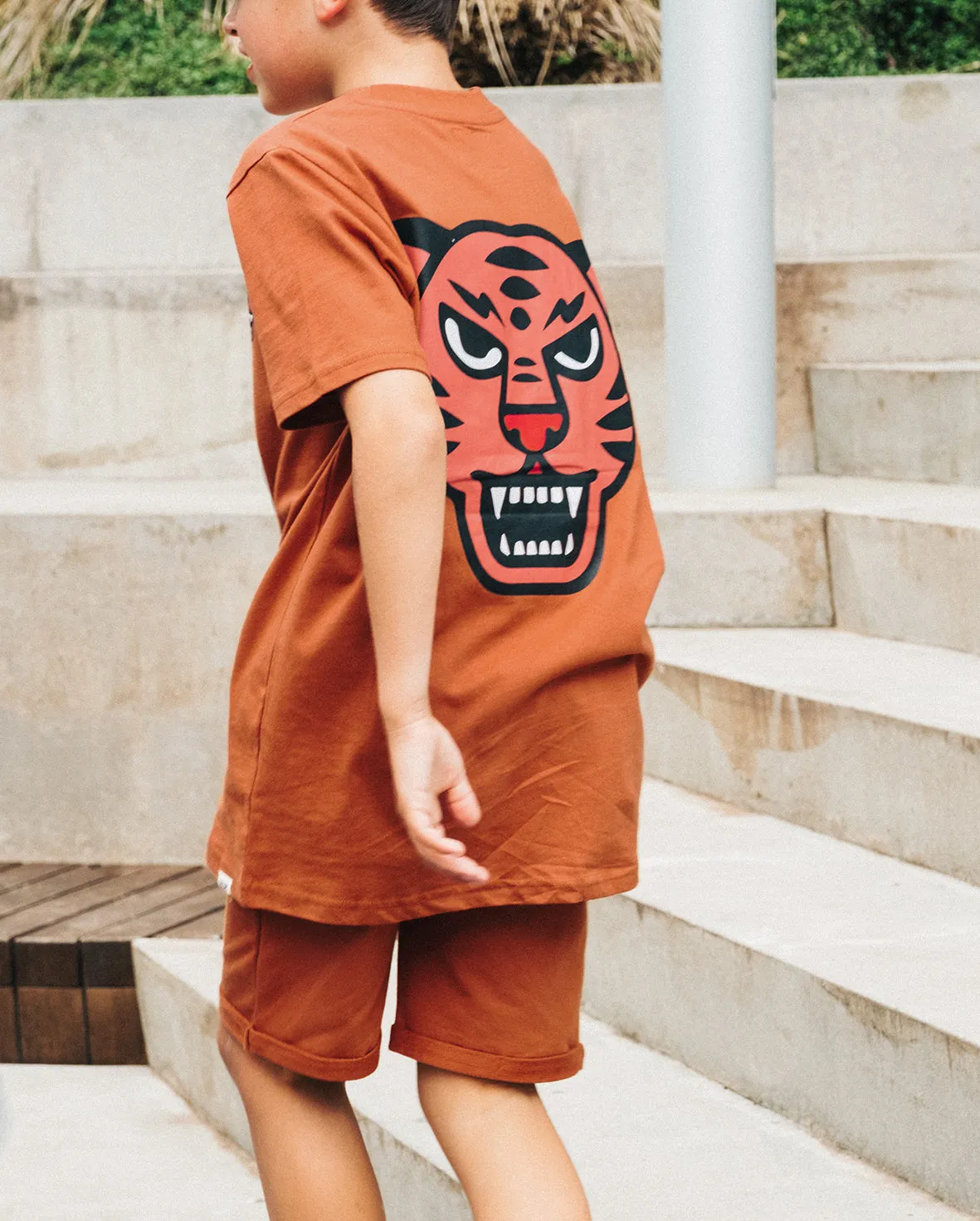 BAND OF BOYS | Tan Relaxed Shorts