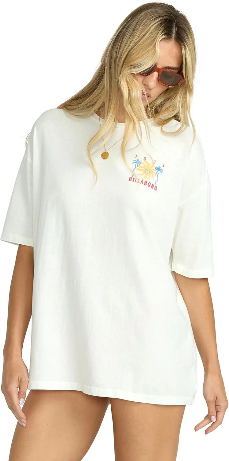 Billabong Women's Super Soft Cotton Knit Jersey Tee Short Sleeve T-Shirt (XS-XL)