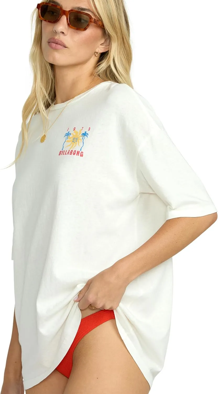 Billabong Women's Super Soft Cotton Knit Jersey Tee Short Sleeve T-Shirt (XS-XL)