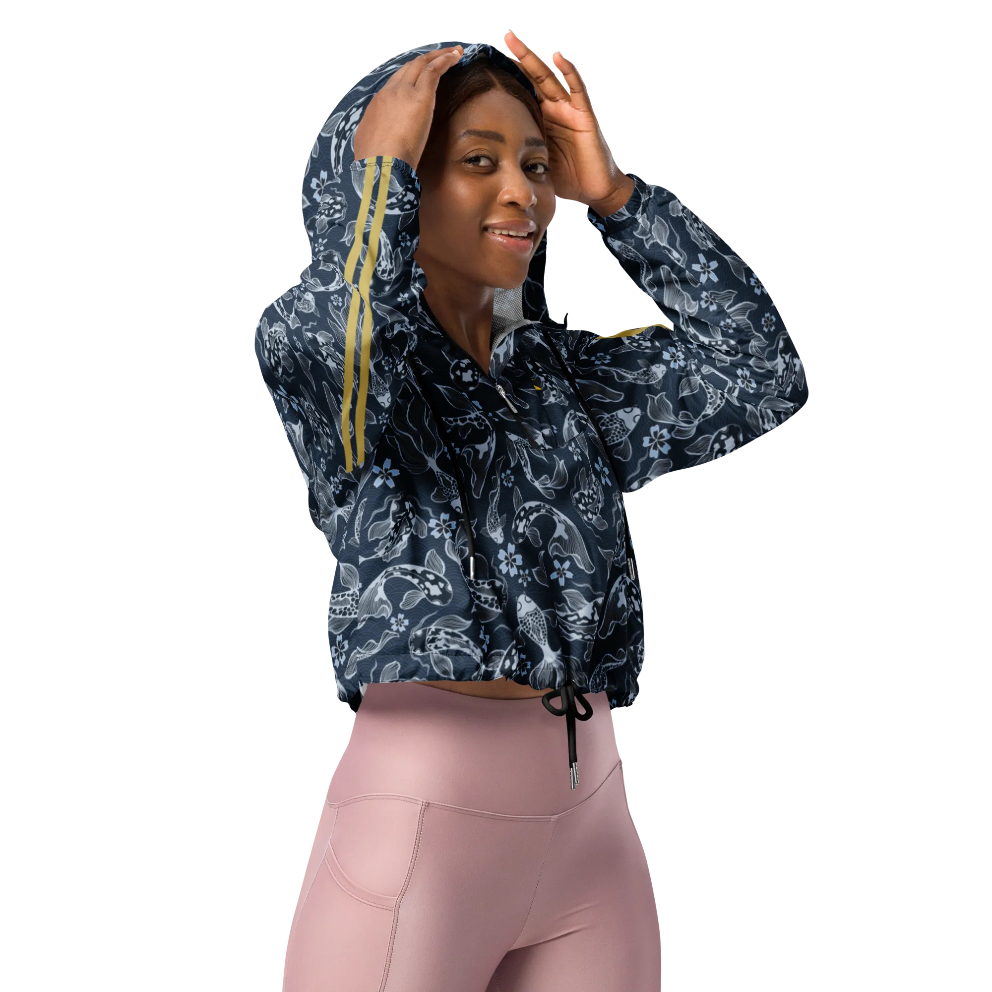 Blue Koi Women’s cropped windbreaker