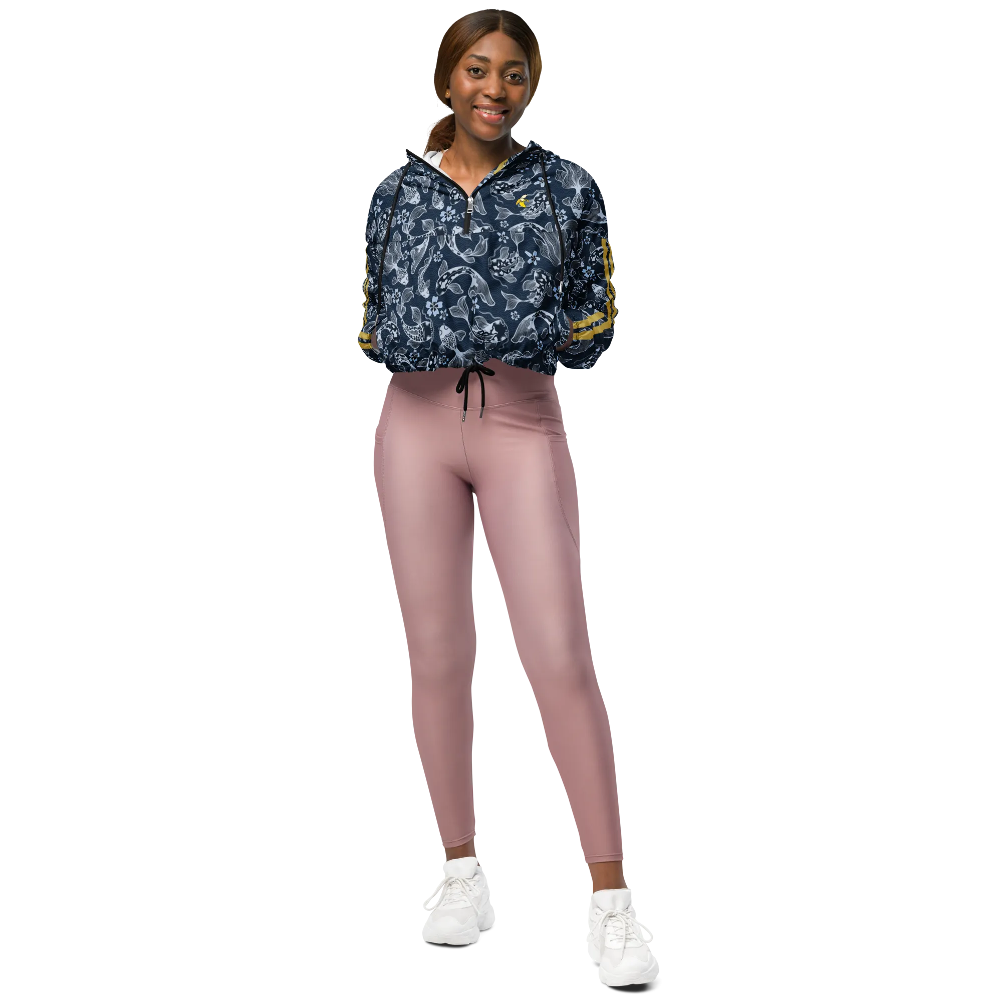 Blue Koi Women’s cropped windbreaker