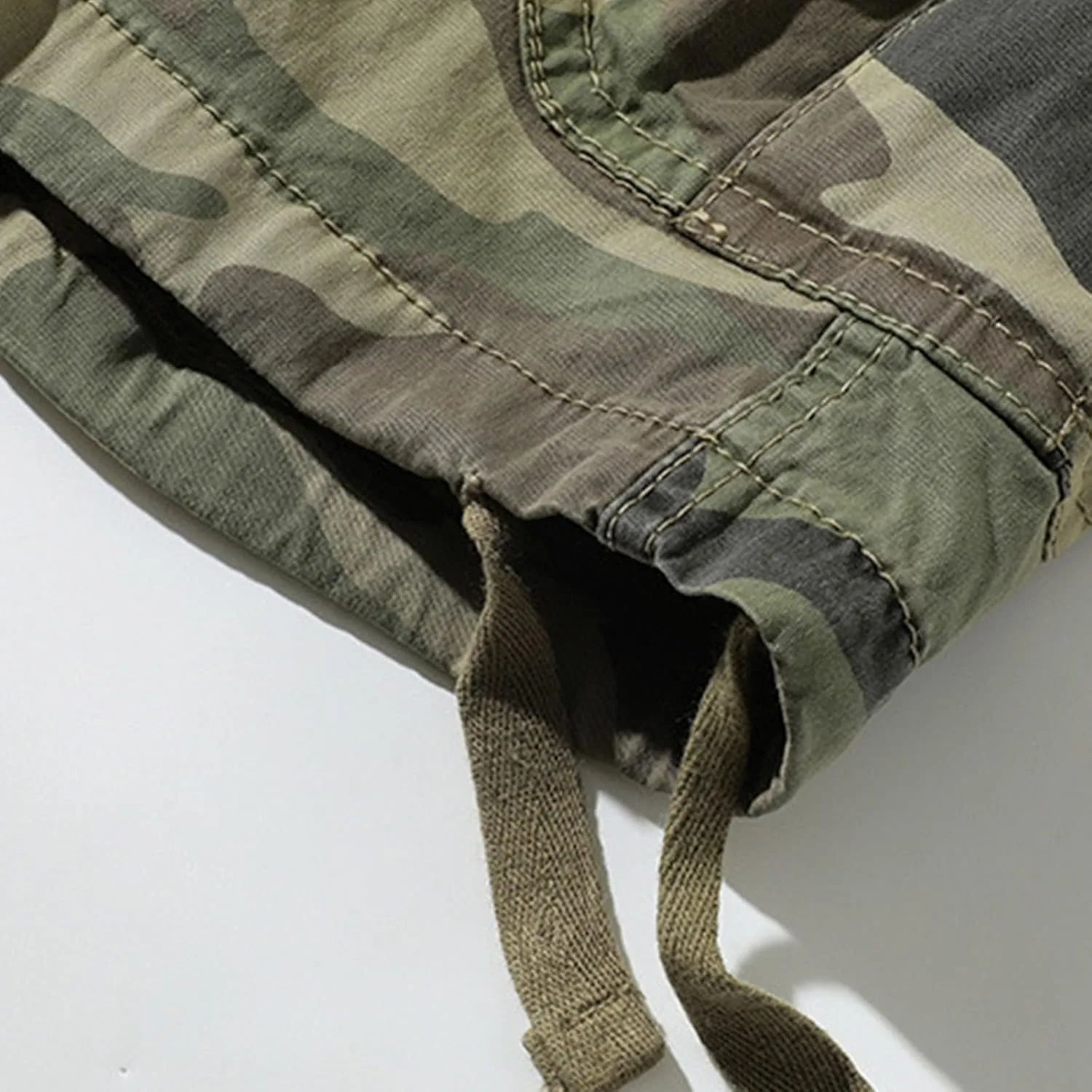 Cargo Shorts for Men Cotton Relaxed Fit Workout Twill Shorts Mens Stylish Camo Casual Shorts Summer Elastic Waist
