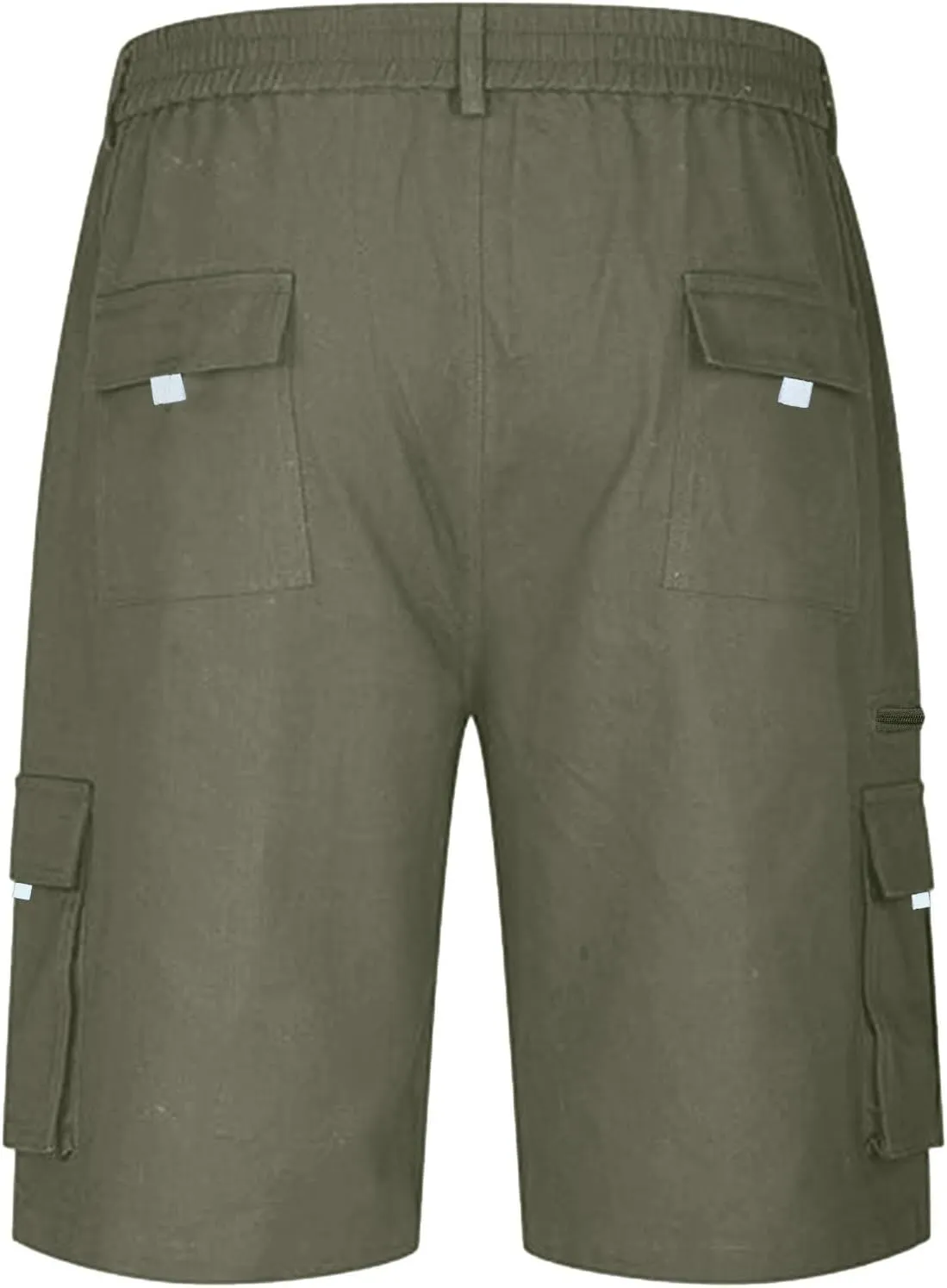 Cathalem Cargo Shorts for Men, Men's Elastic Waist Cargo Shorts Summer Relaxed Fit Outdoor Work Shorts Athletic Shorts