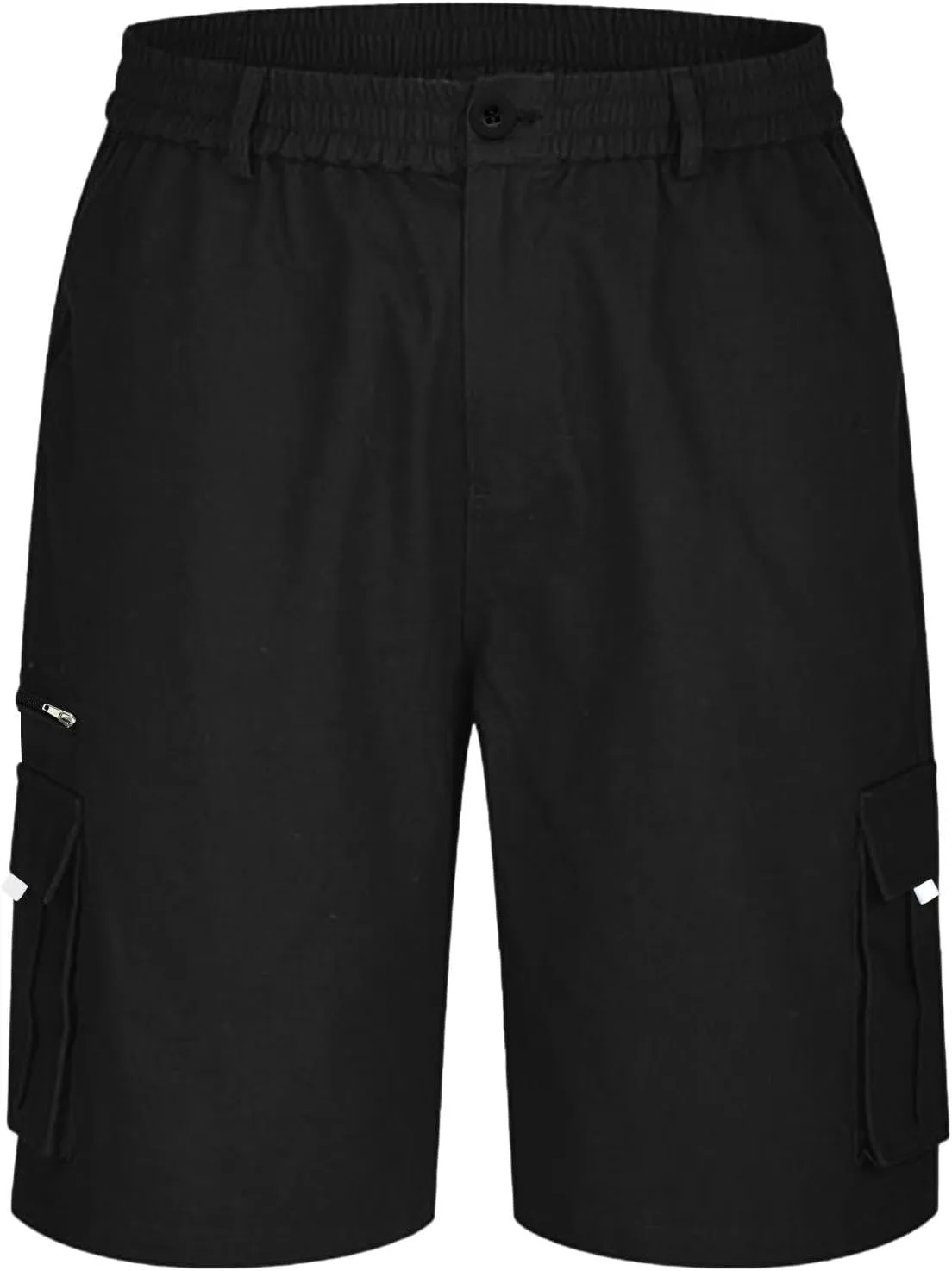Cathalem Cargo Shorts for Men, Men's Elastic Waist Cargo Shorts Summer Relaxed Fit Outdoor Work Shorts Athletic Shorts