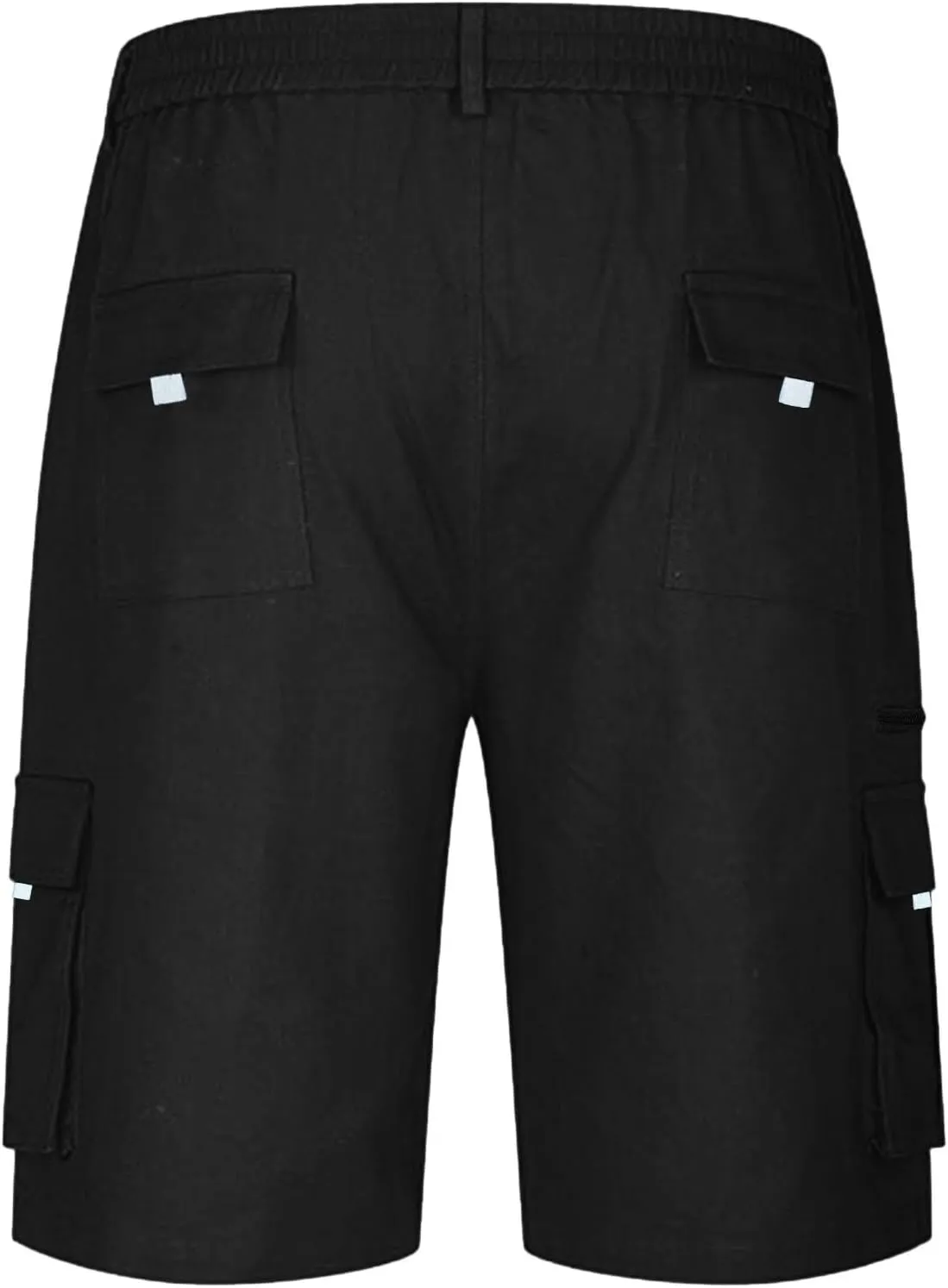 Cathalem Cargo Shorts for Men, Men's Elastic Waist Cargo Shorts Summer Relaxed Fit Outdoor Work Shorts Athletic Shorts
