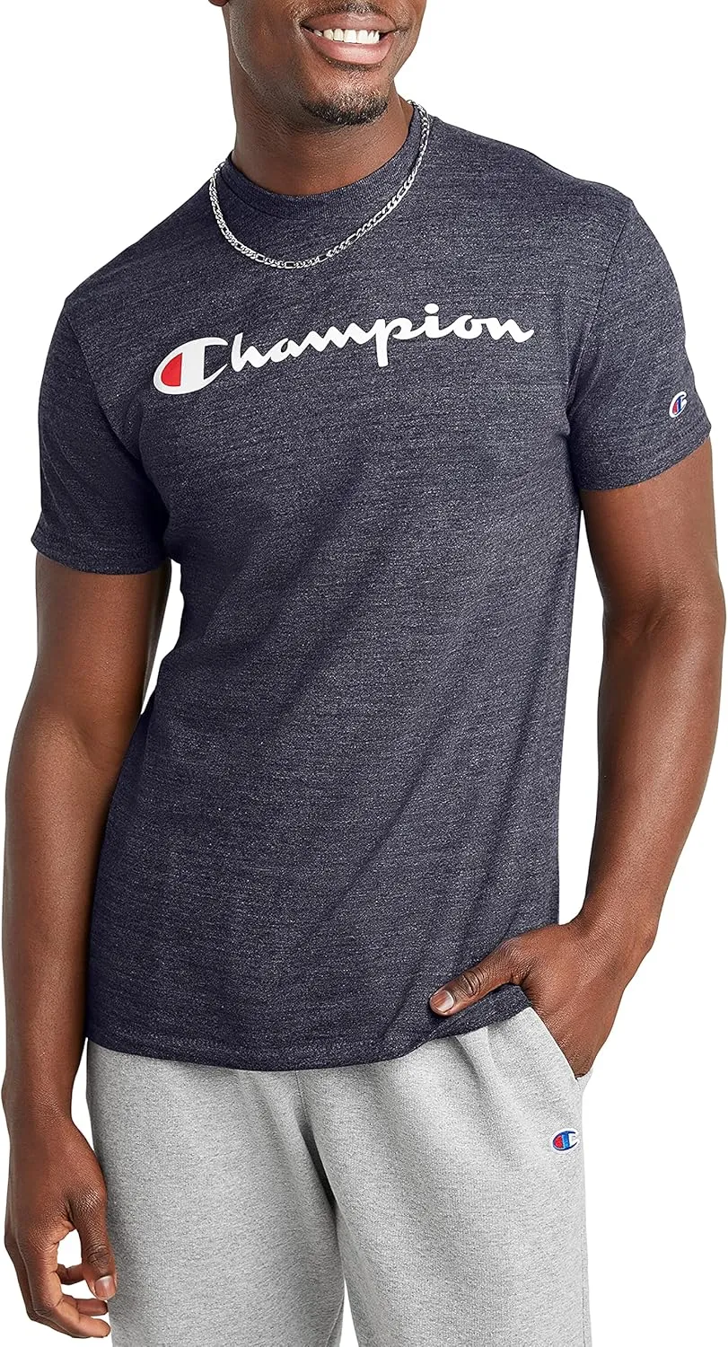 Champion Men's Tshirt, Powerblend, Soft, Graphic Tshirt Most Comfortable T-Shirt For Men