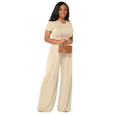 Chic Comfort: USA-Only Crop Top Set with Free Shipping