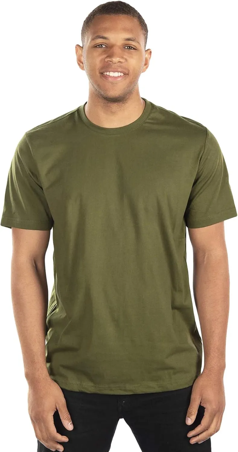 City Lab Men's Classic Fitted Soft Cotton Short Sleeve T-Shirt - Available in V-Neck and Crewneck T-Shirt