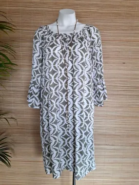 DRESS SOLUNA New Khaki Print