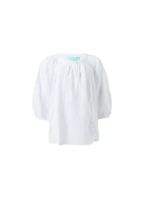 Girls Aliya White White Top