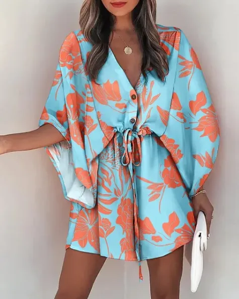 Ivyshape | Boho Mini Dress