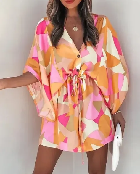 Ivyshape | Boho Mini Dress