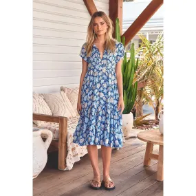 JAASE Whitehaven Print Nella Midi Dress