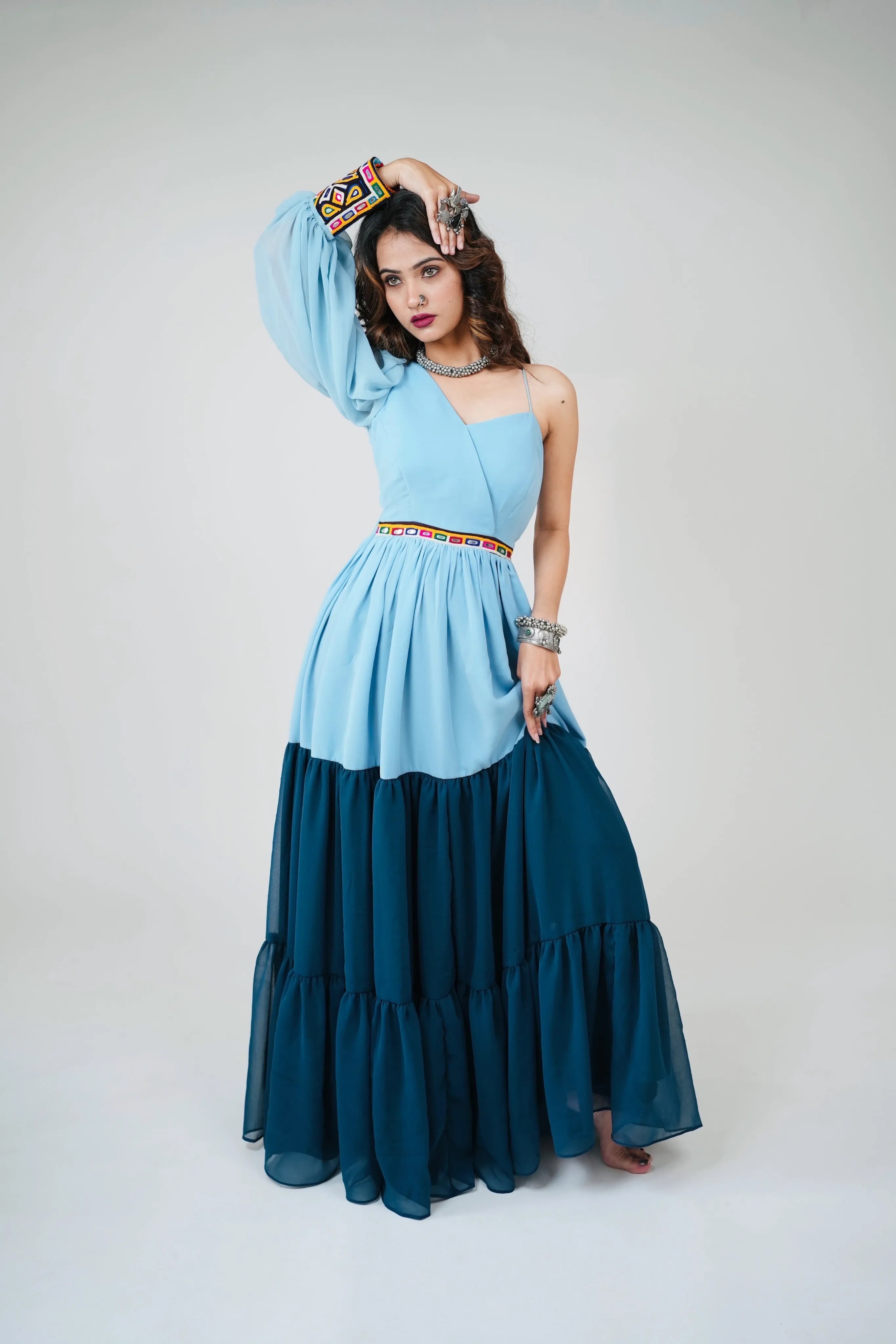 KIRA GEORGETTE HANDWORK DRESS