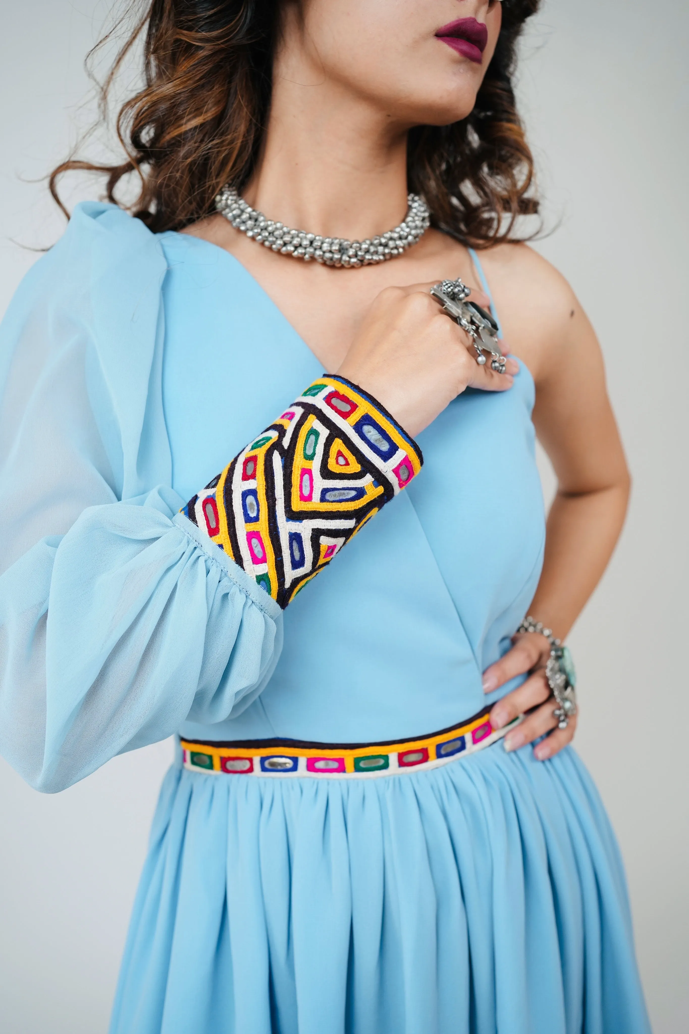 KIRA GEORGETTE HANDWORK DRESS