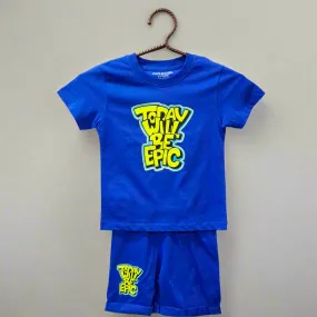 Lucido - T-Shirt & Shorts - Blue - Epic