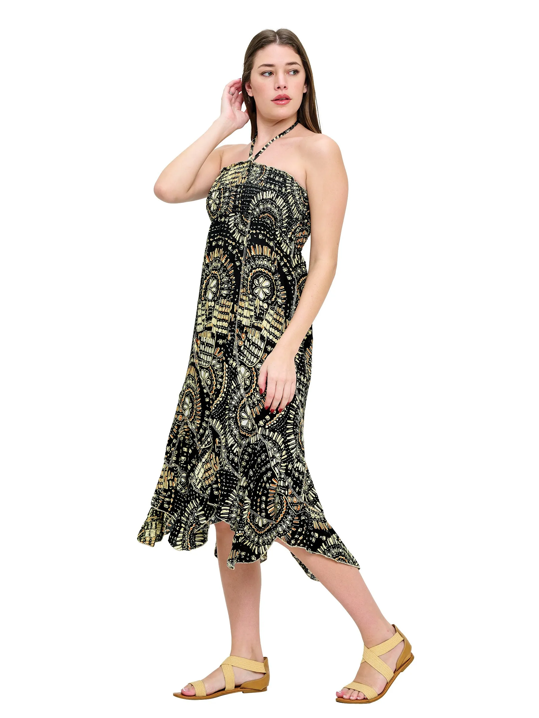 Mandala Boho Convertible Dress to Skirt