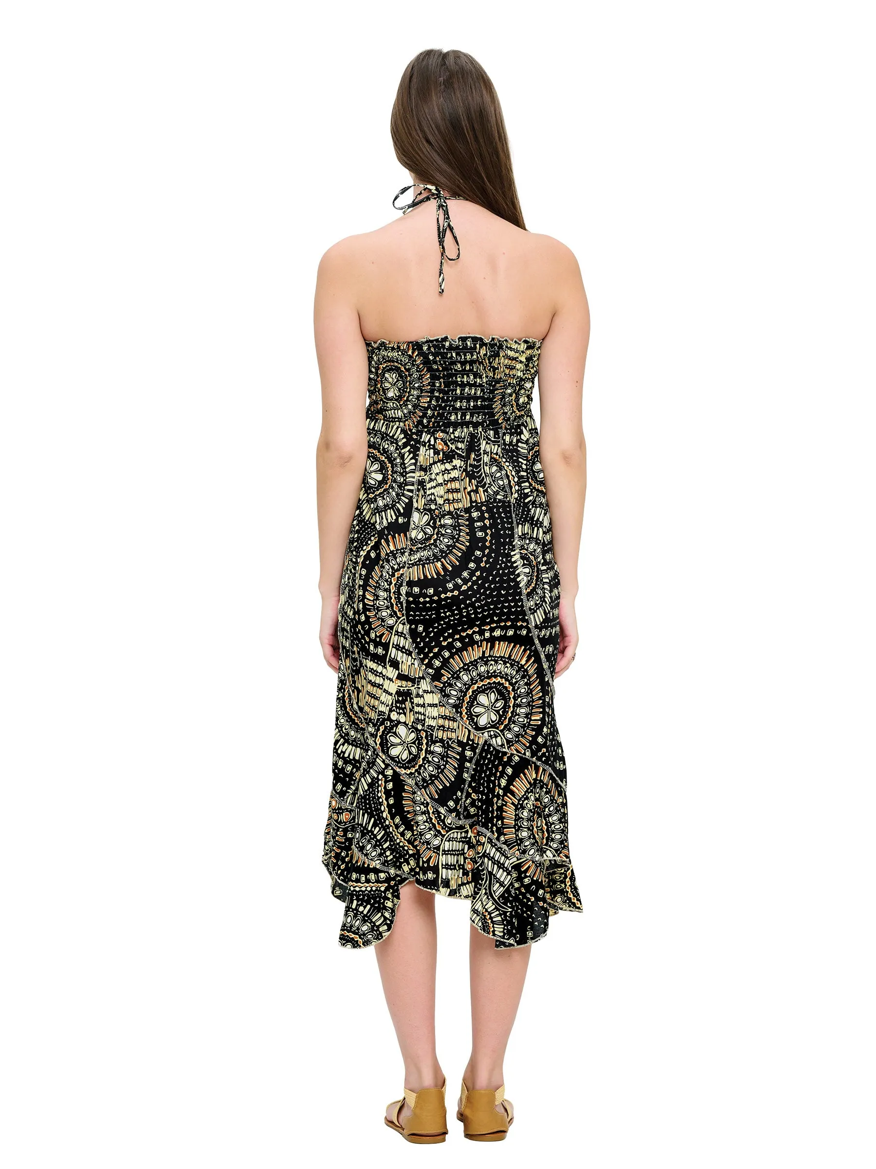 Mandala Boho Convertible Dress to Skirt