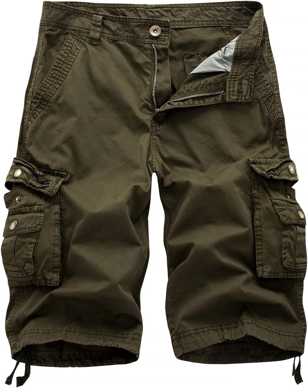 Men's Cargo Shorts Casual Lightweight Relaxed Fit Multi Pocket Sport Shorts Plus Size Summer Tactical Cargo Shorts