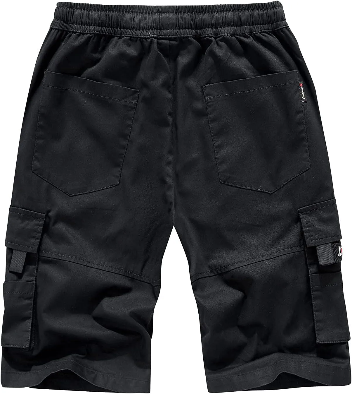 Men's Cargo Shorts Elastic Waistband Drawstring Summer Casual Shorts Relaxed Fit Work Shorts