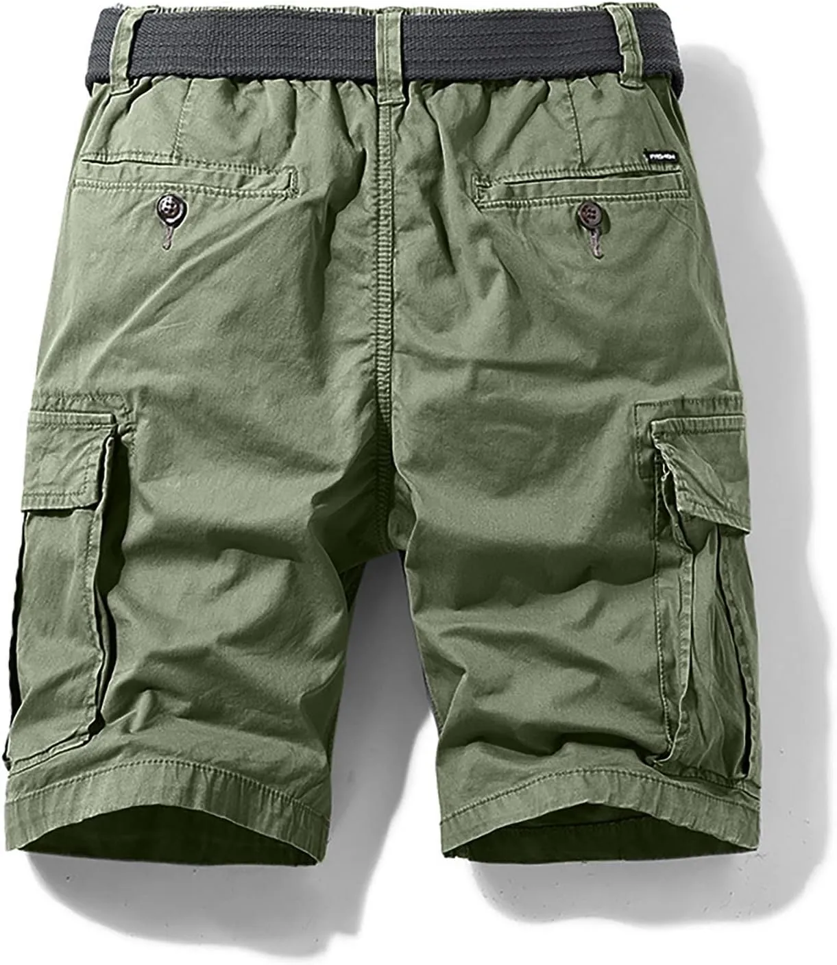 Men's Cotton Twill Cargo Shorts Classic Relaxed Fit Tactical Shorts Casual Outdoor Hiking Shorts with Multi Pockets