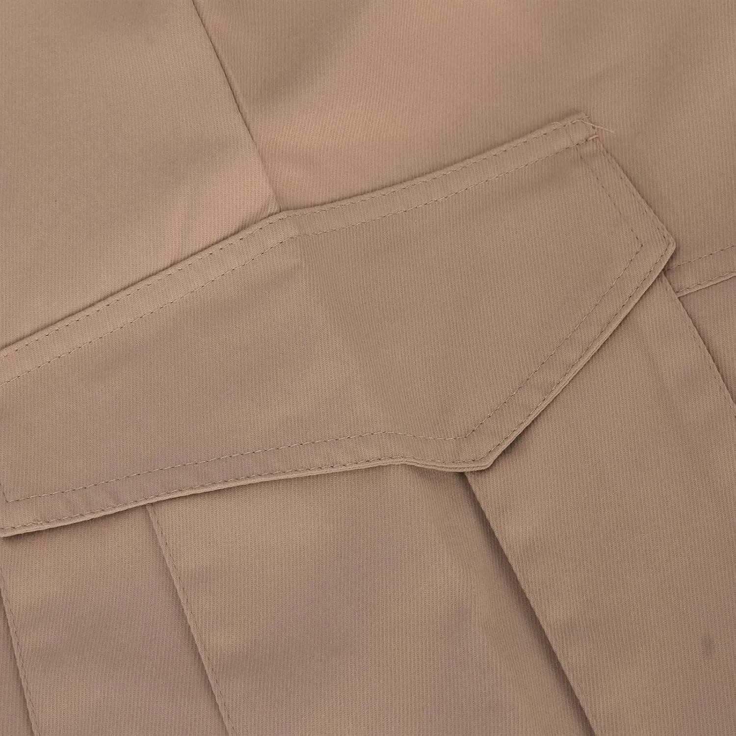 Mens Shorts Cargo Twill Cotton Shorts Relaxed Fit Men Running Hiking Shorts Casual Shorts Elastic Waist Multic-Pocket