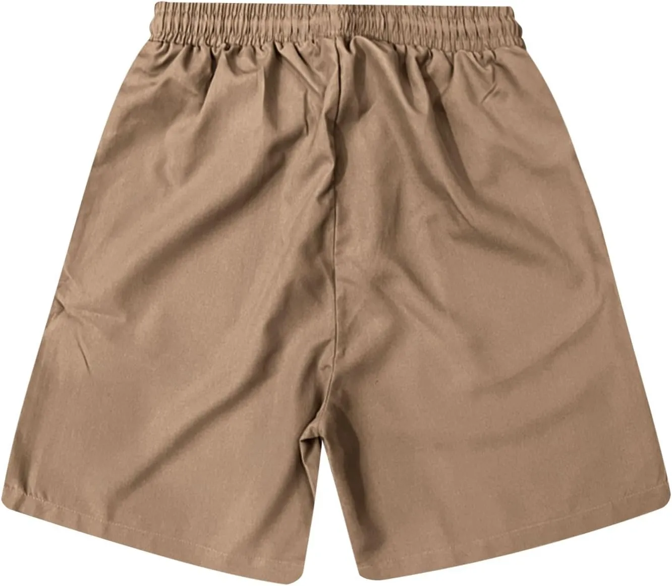 Mens Shorts Quick Dry Drawstring Exercise Elastic Waist Relaxed Shorts with Pockets