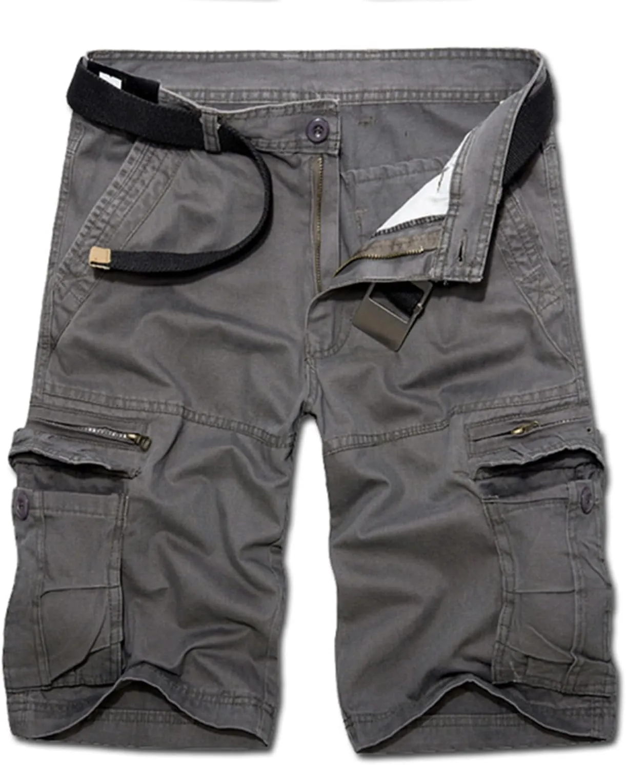 Mens Shorts Relaxed Fit Cargo Shorts Stylish Multic-Pocket Cargo Shorts Durability Men Summer Casual Shorts Overalls Loose