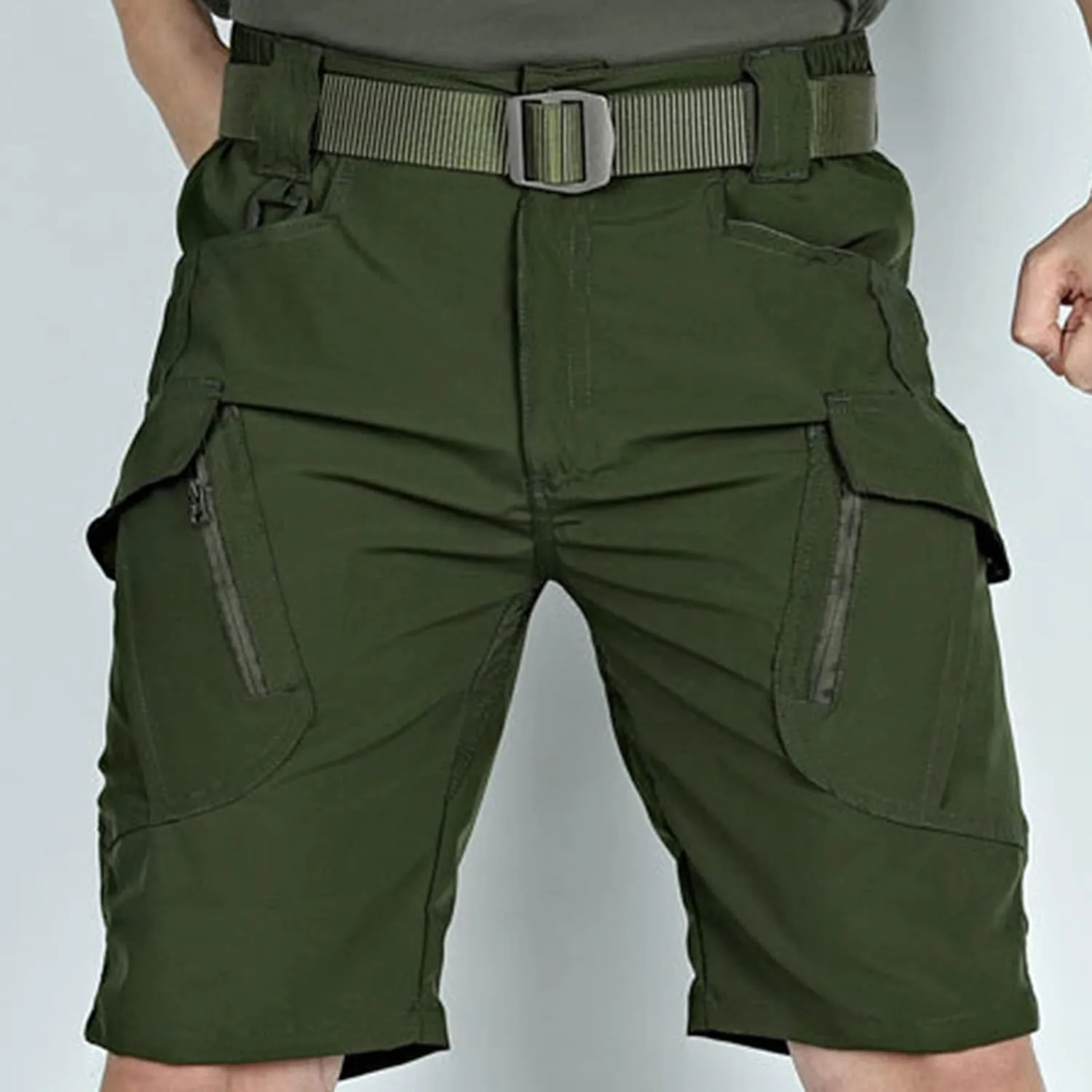 Multi-Pocket Cargo Shorts Men's Combat Workwear Shorts Relaxed-Fit Lightweight Quick Dry Shorts Hiking Short Pants