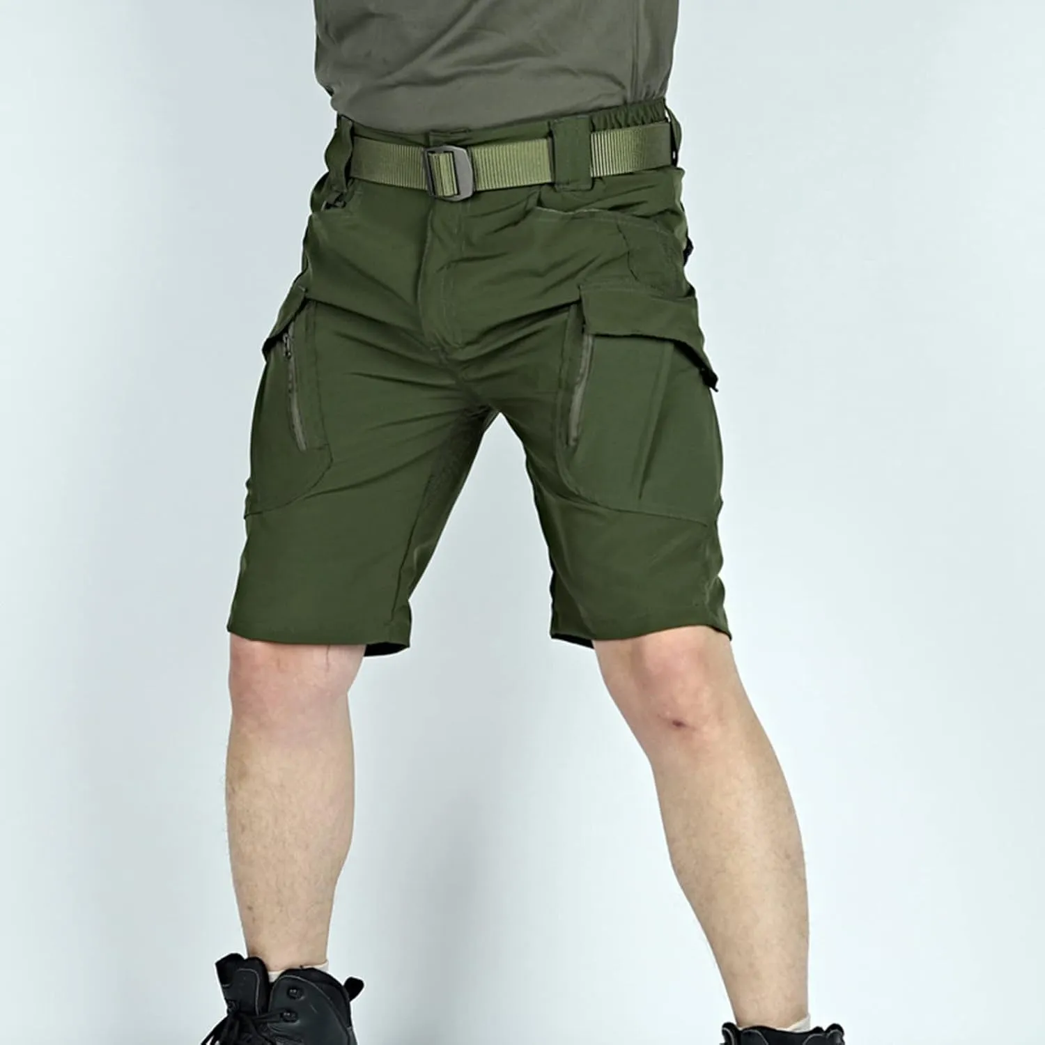 Multi-Pocket Cargo Shorts Men's Combat Workwear Shorts Relaxed-Fit Lightweight Quick Dry Shorts Hiking Short Pants
