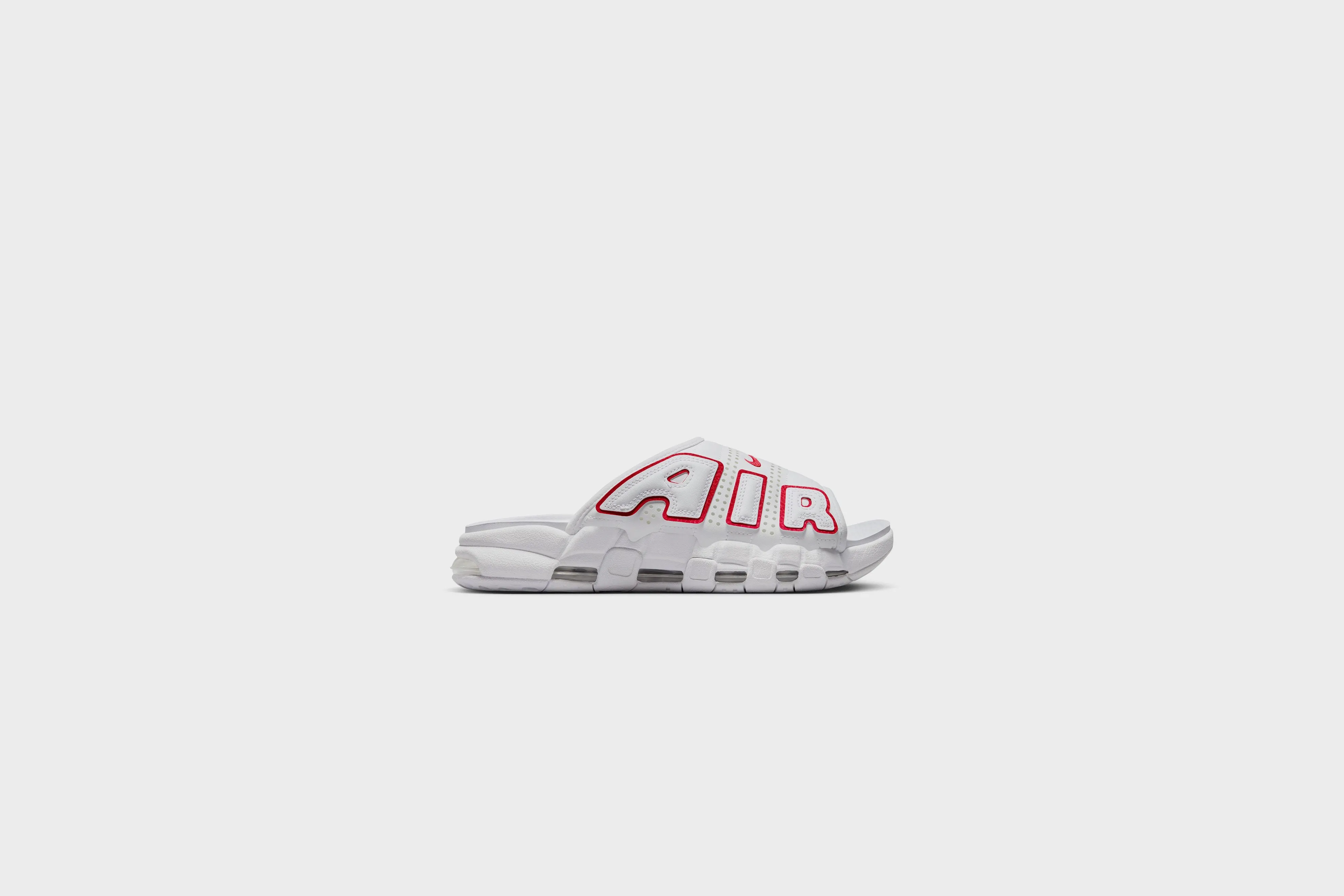Nike Air More Uptempo Slide NA (White/University Red-White)