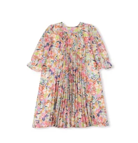PLEATED FLOWY DRESS