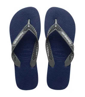 Power Light Solid Flip Flops Navy Blue