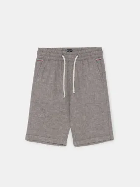 Relaxed Linen Bermuda Shorts