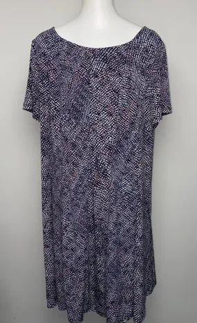 Roz & Ali Printed Dress- (2X)