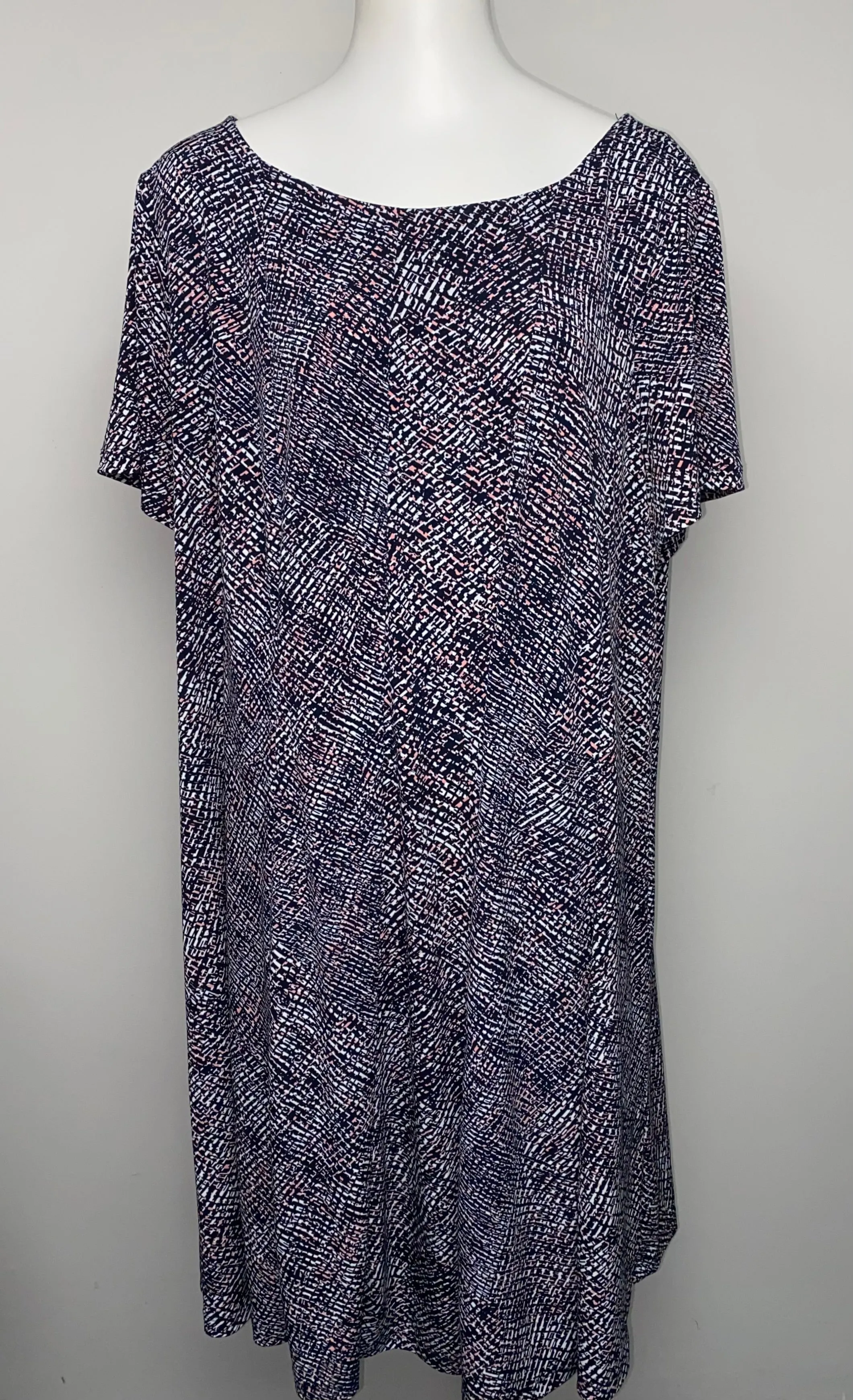 Roz & Ali Printed Dress- (2X)