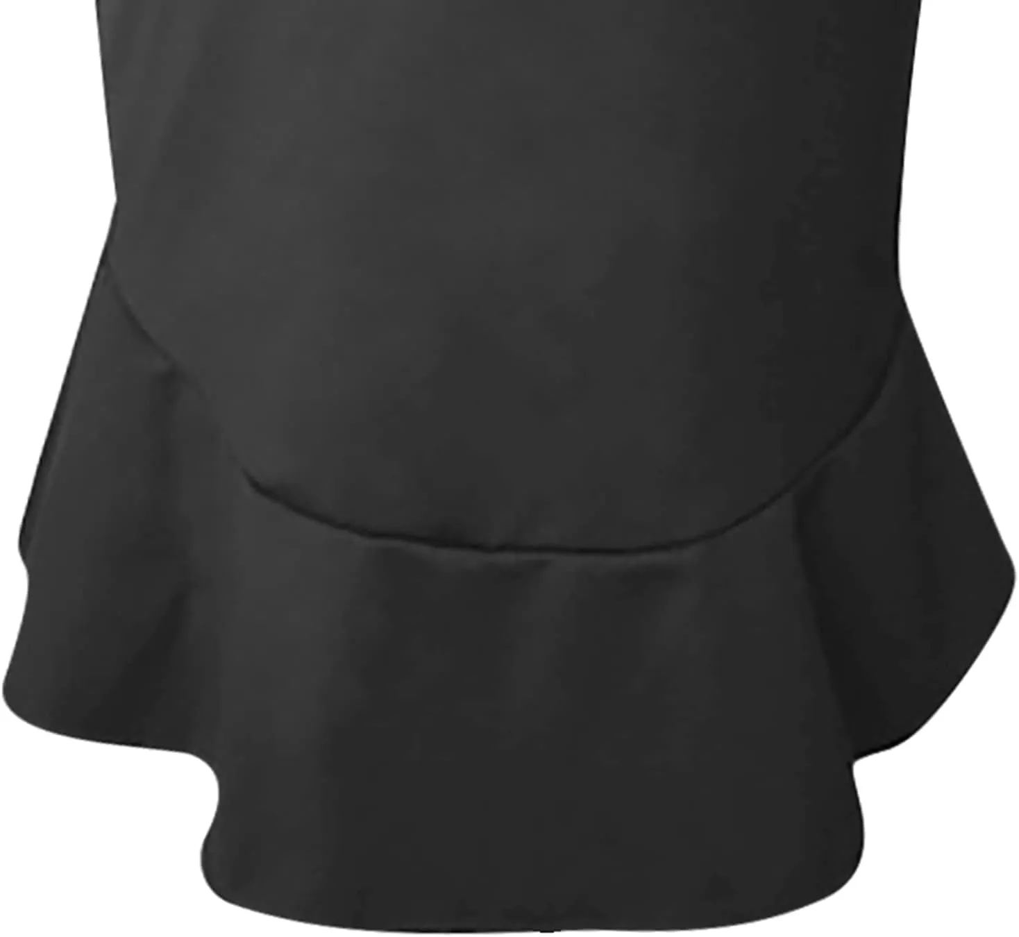 SERYU Women's High Waist Stretchy Ruffle Hem Fishtail Bodycon Midi Pencil Skirt