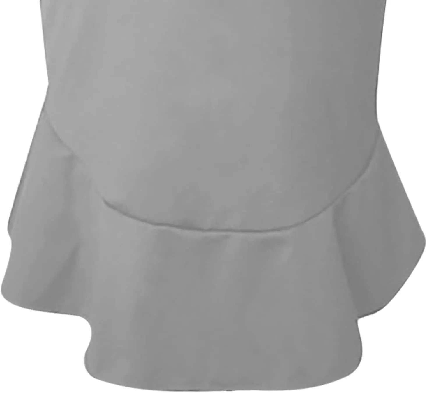 SERYU Women's High Waist Stretchy Ruffle Hem Fishtail Bodycon Midi Pencil Skirt