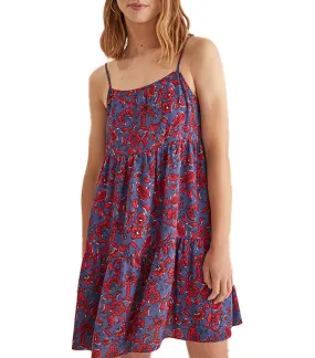 Short Boho Strappy Dress Multi